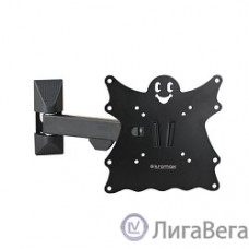 Kromax CASPER-203 black, Кр. стал. наст. для TV 20″-43″, max 30 кг, 4 ст св., нак. +5°-15°, пов. 90°, от ст. 57-307 мм, max VESA 200x200 мм.