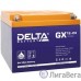 Delta GX 12-24 (24 А\ч, 12В) свинцово- кислотный аккумулятор  