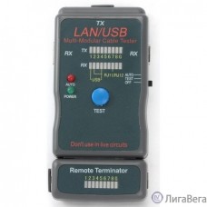 Gembird NCT-2 Тестер LAN Cablexpert , 100/1000 Base-TX,  для UTP, STP, RJ-11, USB-кабеля