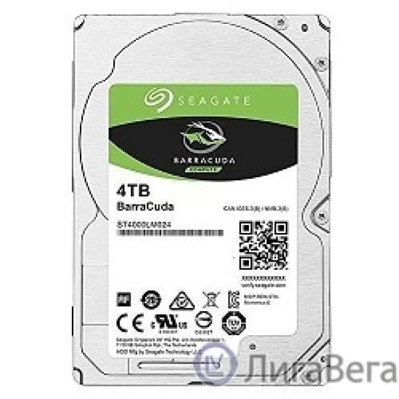4TB Seagate Mobile Barracuda Guardian (ST4000LM024) {SATA 6.0Gb/s, 5400 rpm, 128mb buffer}