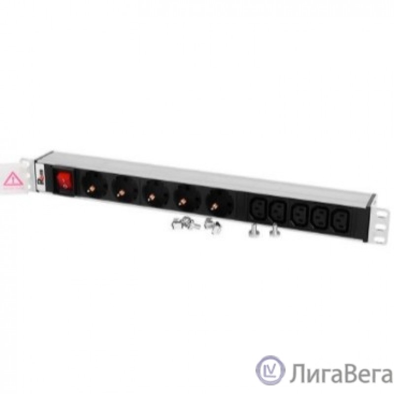 REM Блок розеток Rem-10 без шнура с выкл., 5 Schuko, 5 IEC 60320 C13, вход IEC 60320 C14, 10A, алюм., 19″ (R-10-5S-5C13-V-440-Z) REM Блок розеток Rem-10 без шнура с выкл., 5 Schuko, 5 IEC 60320 C13, вход IEC 60320 C14, 10A, алюм., 19″ (R-10-5S-5C13-V-440-Z)