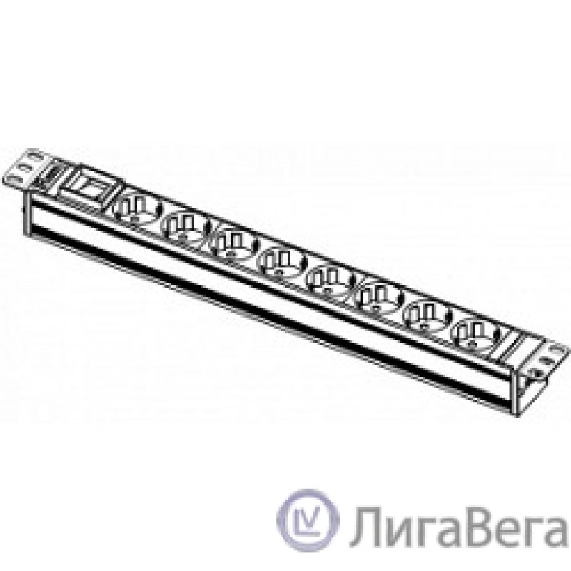 REM Блок розеток Rem-10 без шнура с выкл., 8 Schuko, вход IEC 60320 C14, 10A, алюм., 19″ (R-10-8S-V-440-Z) REM Блок розеток Rem-10 без шнура с выкл., 8 Schuko, вход IEC 60320 C14, 10A, алюм., 19″ (R-10-8S-V-440-Z)