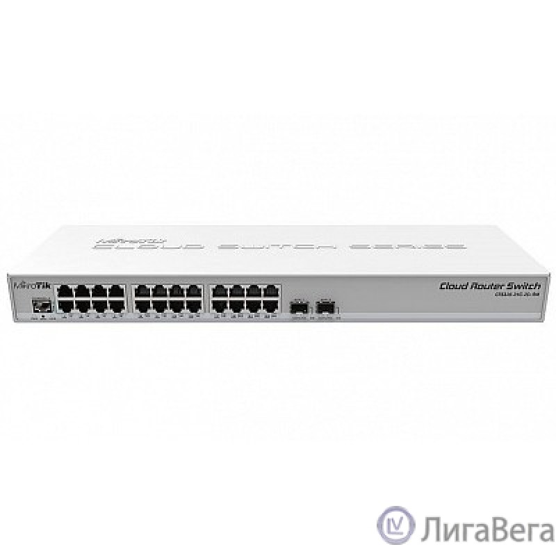 MikroTik CRS326-24G-2S+RM Коммутатор Cloud Router Switch 326-24G-2S+RM with RouterOS L5, 1U rackmount enclosure MikroTik CRS326-24G-2S+RM Коммутатор Cloud Router Switch 326-24G-2S+RM with RouterOS L5, 1U rackmount enclosure
