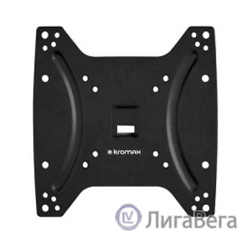 Kromax OPTIMA-200 black {Кронштейн для LED/LCD телевизоров 15″-42″, max 25 кг, настенный, 0 ст свободы, 23.5 мм, max VESA 200x200 мм}