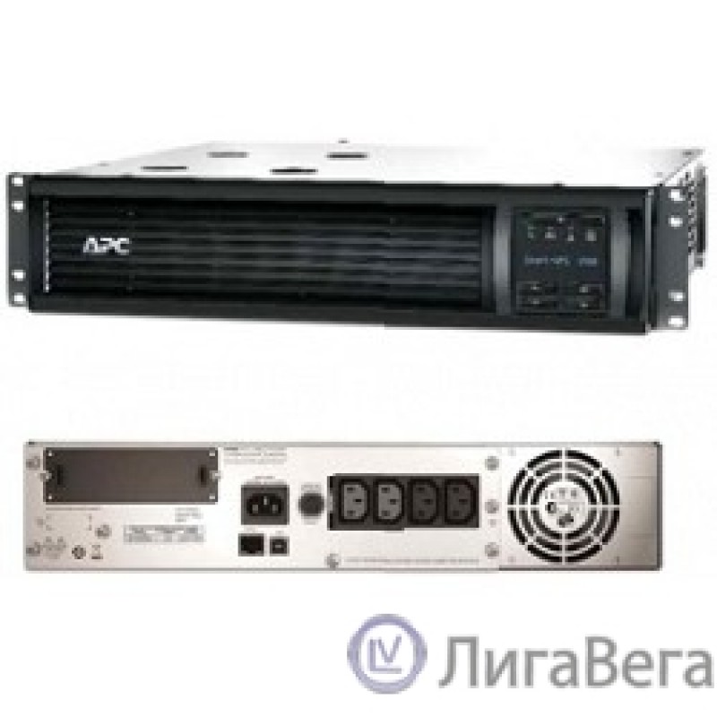 APC Smart-UPS 1500VA SMT1500RMI2UNC {Line-Interactive, 1500VA/1000W, Rack, IEC, LCD, Serial+USB, SmartSlot, with Network Card}