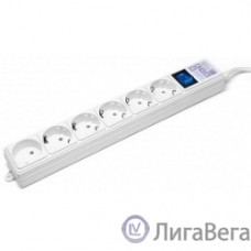 PowerCube Фильтр-удлинитель (SPG(5+1)-16B-1,9M) 6 розеток, 1.9м,16А/3,5кВт, белый