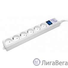PowerCube Фильтр-удлинитель (SPG(5+1)-16B-3M) 6 розеток, 3м,16А/3,5кВт, белый