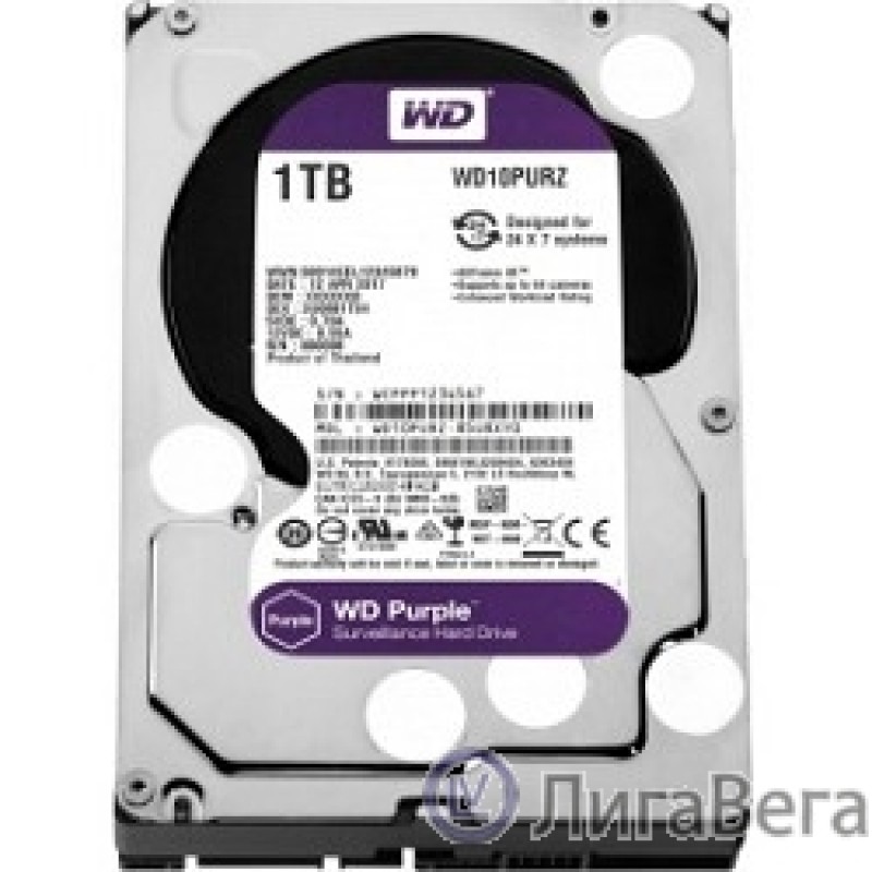 1TB WD Purple (WD10PURZ) {Serial ATA III, 5400- rpm, 64Mb, 3.5″} 1TB WD Purple (WD10PURZ) {Serial ATA III, 5400- rpm, 64Mb, 3.5″}