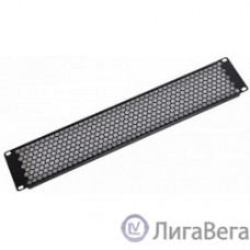 ЦМО Фальшпанель в шкаф 19″ 1U перфорированная, цвет черный (ФП-1.4-9005)