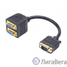 Cablexpert CC-VGAX2-20CM Разветвитель VGA Cablexpert CC-VGAX2-20CM, HD15M/2x15F, 1 компьютер - 2 монитора