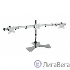 Cactus CS-VM-MP330S-AL серебристый Кронштейн для 3-х мониторов 15″-24″ макс.8кг настольный наклон