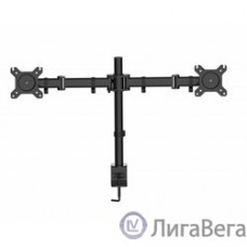 Cactus CS-VM-D29-BK черный Кронштейн для 2-х мониторов 13″-27″ макс.10кг настольный поворот и наклон