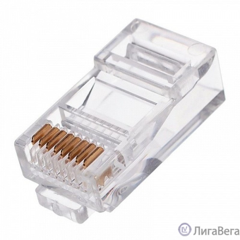 Cablexpert Вилка RJ-45 (8P8C) универсальная. кат.5e. со сквозным отверстием  (100 шт.) (LC-PTU-01/100)