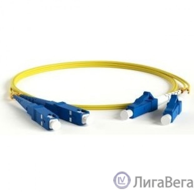 Hyperline FC-D2-9-SC/UR-SC/UR-H-3M-LSZH-YL Патч-корд волоконно-оптический (шнур) SM 9/125 (OS2), SC/UPC-SC/UPC, 2.0 мм, duplex, LSZH, 3 м Hyperline FC-D2-9-SC/UR-SC/UR-H-3M-LSZH-YL Патч-корд волоконно-оптический (шнур) SM 9/125 (OS2), SC/UPC-SC/UPC, 2.0 мм, duplex, LSZH, 3 м