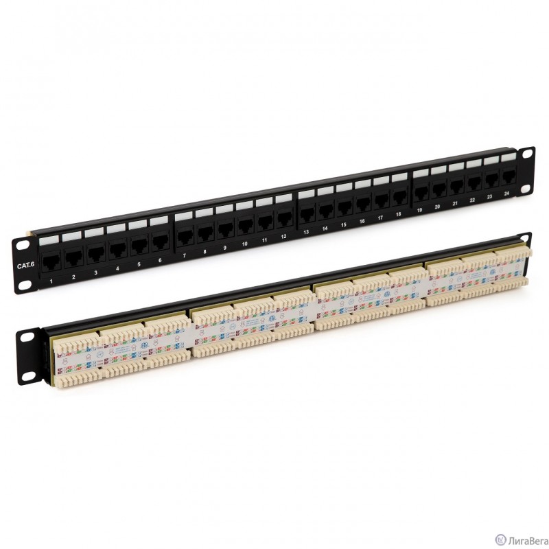 Hyperline PP3-19-48-8P8C-C6-110D Патч-панель 19″, 2U, 48 портов RJ-45, категория 6, Dual IDC, ROHS, цвет черный (задний кабельный организатор в комплекте) Hyperline PP3-19-48-8P8C-C6-110D Патч-панель 19″, 2U, 48 портов RJ-45, категория 6, Dual IDC, ROHS, цвет черный (задний кабельный организатор в комплекте)