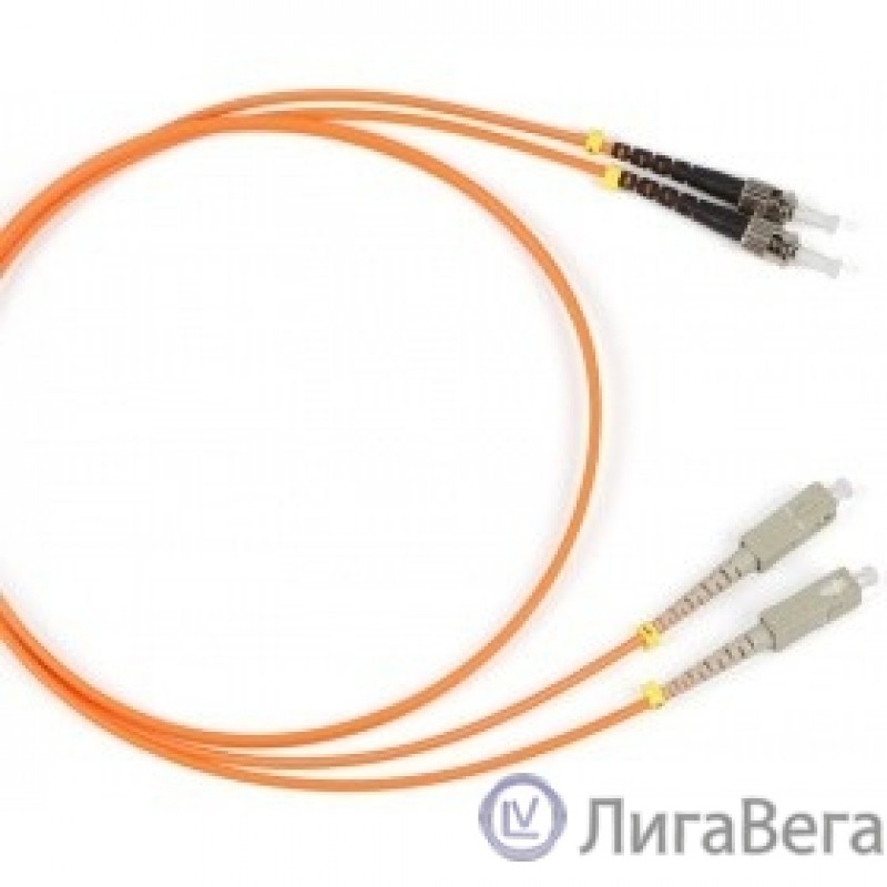 Hyperline FC-D2-50-SC/PR-ST/PR-H-5M-LSZH-OR Патч-корд волоконно-оптический (шнур) MM 50/125, ST-SC, 2.0 мм, duplex, LSZH, 5 м  