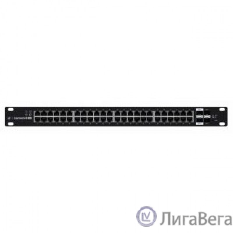 UBIQUITI ES-48-500W PoE-коммутатор в стойку, 48х 1G RJ45, 2x SFP, 2x SFP+, раздача 436 Вт