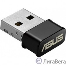Сетевой адаптер ASUS USB-AC53 NANO  WiFi- 4 (802.11n), 5 (802.11ac), 1167 Мбит/с, 5 ГГц, 2.4 ГГц, антенна - внутренняя