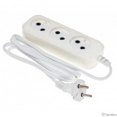 BURO Сетевой удлинитель 3 розетки,1.5 метра, (BU-PSL3.1/W), белый (пакет ПЭ) {475331}