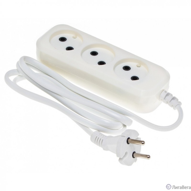 BURO Сетевой удлинитель 3 розетки,1.5 метра, (BU-PSL3.1/W), белый (пакет ПЭ) {475331}