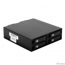 Exegate EX264647RUS Корзина для HDD Exegate HS425-01 (универсальная, на 4*2,5″ SATA/SAS HDD, занимает 1*5,25″ отсек)