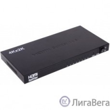 ORIENT HDMI 4K Splitter HSP0108H, 1->8, HDMI 1.4/3D, UHDTV 4K(3840x2160)/HDTV1080p/1080i/720p, HDCP1.2, внешний БП 5В/3A, метал.корпус (29987)