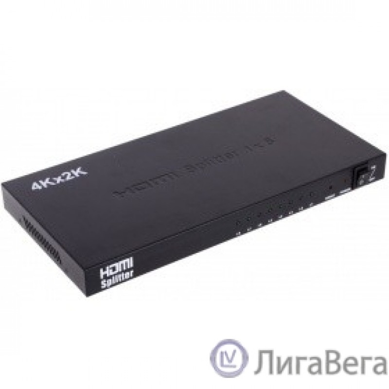 ORIENT HDMI 4K Splitter HSP0108H, 1->8, HDMI 1.4/3D, UHDTV 4K(3840x2160)/HDTV1080p/1080i/720p, HDCP1.2, внешний БП 5В/3A, метал.корпус (29987) ORIENT HDMI 4K Splitter HSP0108H, 1->8, HDMI 1.4/3D, UHDTV 4K(3840x2160)/HDTV1080p/1080i/720p, HDCP1.2, внешний БП 5В/3A, метал.корпус (29987)