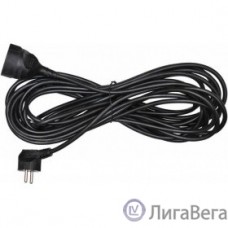 BURO Сетевой удлинитель 1 розетка, 10 метров (BU-PS1.10/B), черный (пакет ПЭ) {352712}