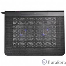 BURO Подставка для ноутбука 17″398x300x29mm 2xUSB 2x 140mmFAN 926г металлическая сетка/пластик черный (BU-LCP170-B214)