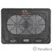 BURO Подставка для ноутбука 15.6″355x255x30mm 2xUSB 2x 140mmFAN 657г металлическая сетка/пластик черный (BU-LCP156-B214H)