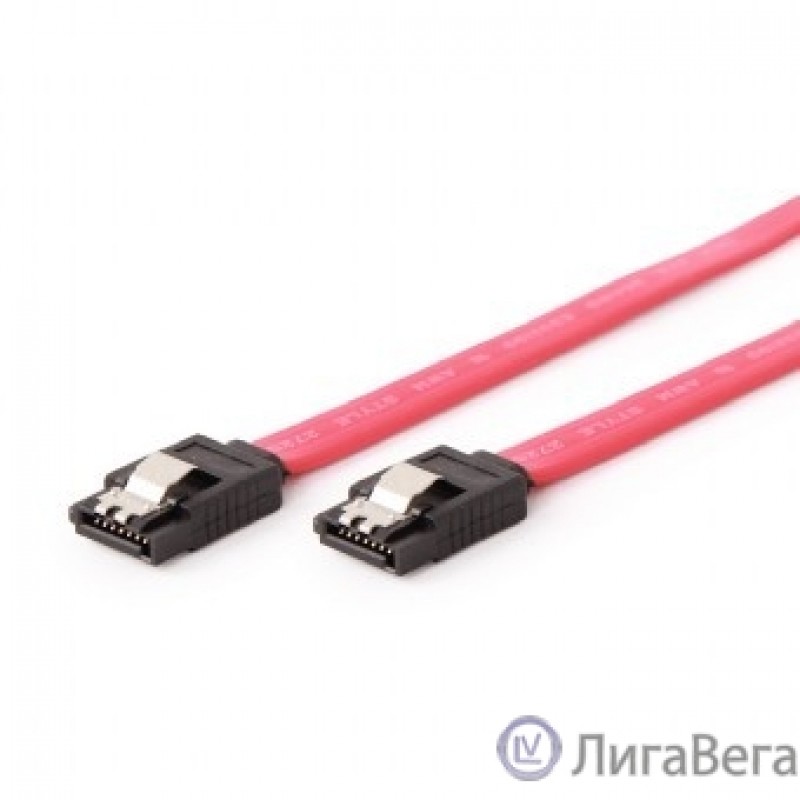 Cablexpert Кабель интерфейсный SATAIII, 80см, 7pin/7pin, защелка, пакет (CC-SATAM-DATA-0.8M)
