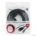 Cablexpert Кабель HDMI-VGA 19M/15M + 3.5Jack, 10м, черный, позол.разъемы, пакет (A-HDMI-VGA-03-10M)