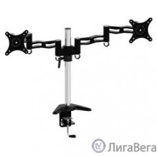 Cactus CS-VM-D08-AL серебристый  Кронштейн для 2-х мониторов 13″-27″ макс.8кг настольный поворот и наклон