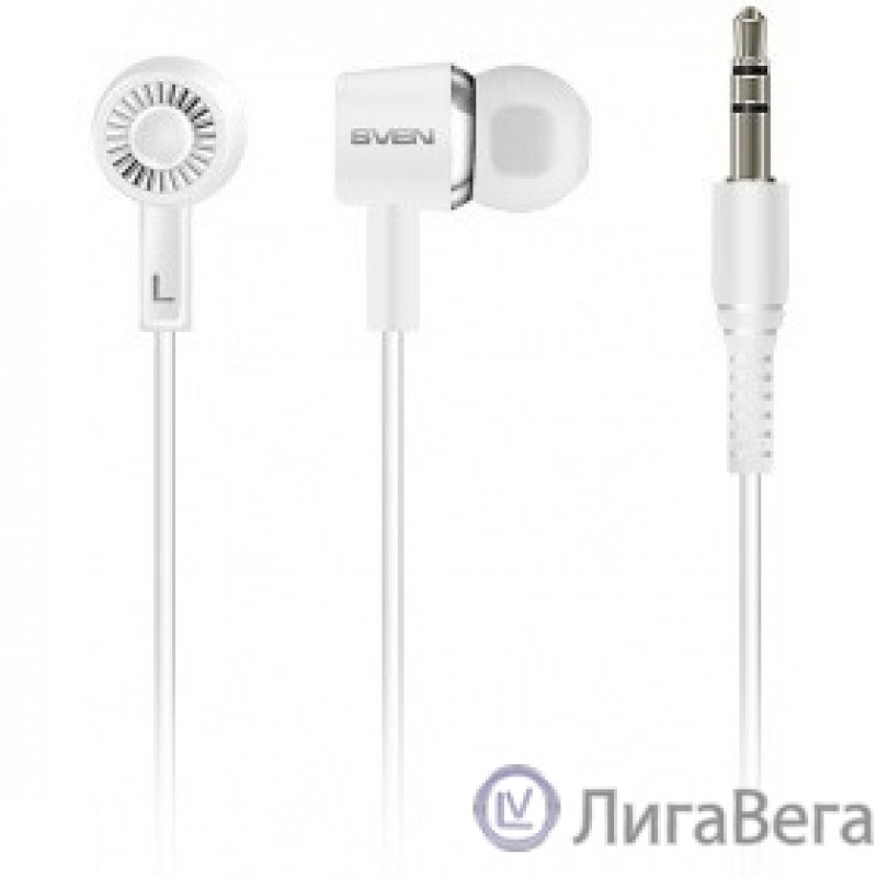 SVEN E-110, белый наушиники {103 Дб, mini jack 3.5 mm} SVEN E-110, белый наушиники {103 Дб, mini jack 3.5 mm}