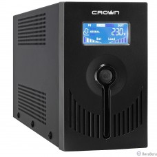 CROWN ИБП CMU-SP650EURO LCD USB {650VA, металл, 1x12V/7AH, розетки 2*EURO} [CM000001870]