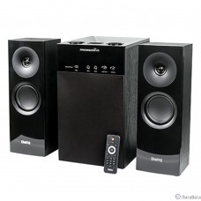 Dialog Progressive AP-250 BLACK {колонки 2.1, 50W+2*15W RMS, Караоке, Bluetooth, FM+USB+SD, Опт.вх}