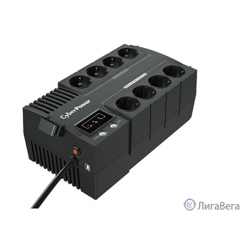 CyberPower BS450E NEW ИБП Line-Interactive, 450VA/270W USB, (4+4 EURO), 12В/4.5 Ач х 1  CyberPower BS450E NEW ИБП Line-Interactive, 450VA/270W USB, (4+4 EURO), 12В/4.5 Ач х 1