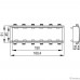 Dkc F0003A Каркас 6 мод Viva In-liner Front белый Dkc F0003A Каркас 6 мод Viva In-liner Front белый