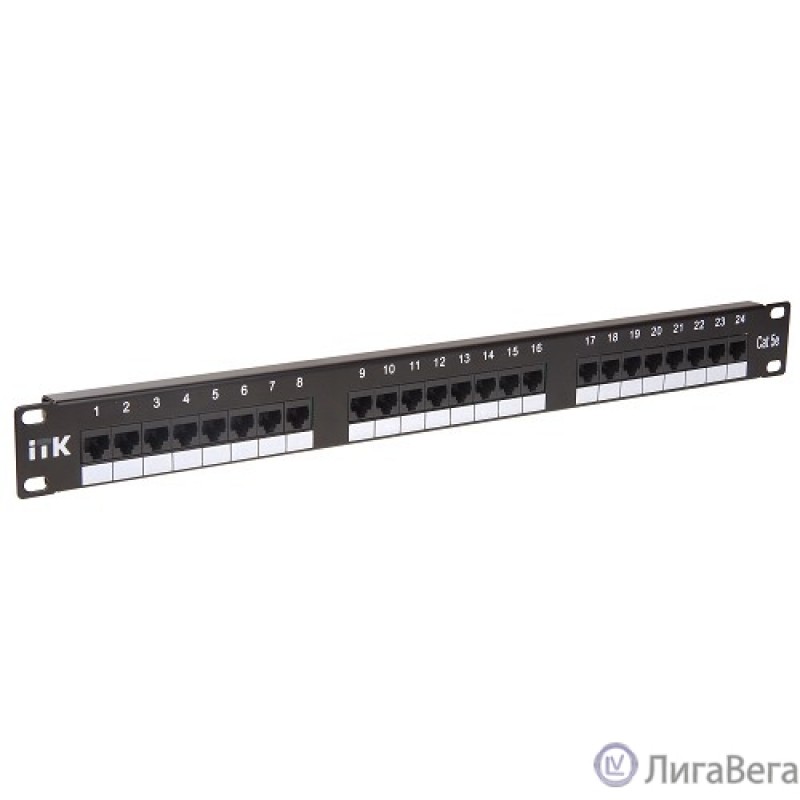 ITK PP24-1UC5EU-D05 1U патч-панель кат.5Е UTP, 24 порта (Dual)