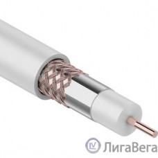Rexant (01-2221) Кабель коаксиальный RG-6U, 75Ом, Cu/Al/Cu, 64%, 100м, INDOOR, белый