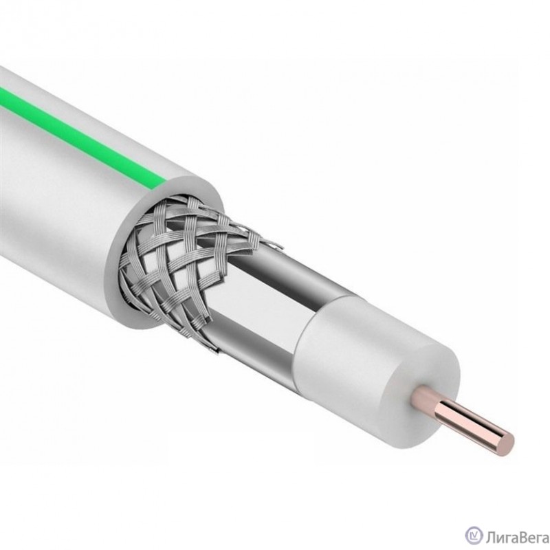 Proconnect 01-2431-2 Кабель SAT 703 B, CCS/Al/Al, (75%), 75 Ом, 100м., белый