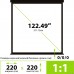 Экран Cactus TriExpert CS-PSTE-220x220-BK 220x220 см 1:1 напольный рулонный Экран Cactus TriExpert CS-PSTE-220x220-BK 220x220 см 1:1 напольный рулонный