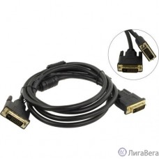 Telecom Кабель DVI-D--DVI-D Dual link 25M/25M, экран, феррит.кольца, 1.8м  [4895182213548]