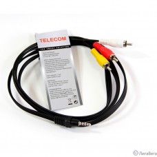 Telecom Кабель соединительный (TAV4545-1.5M) 3.5 Jack (M)/3 RCA (M) 