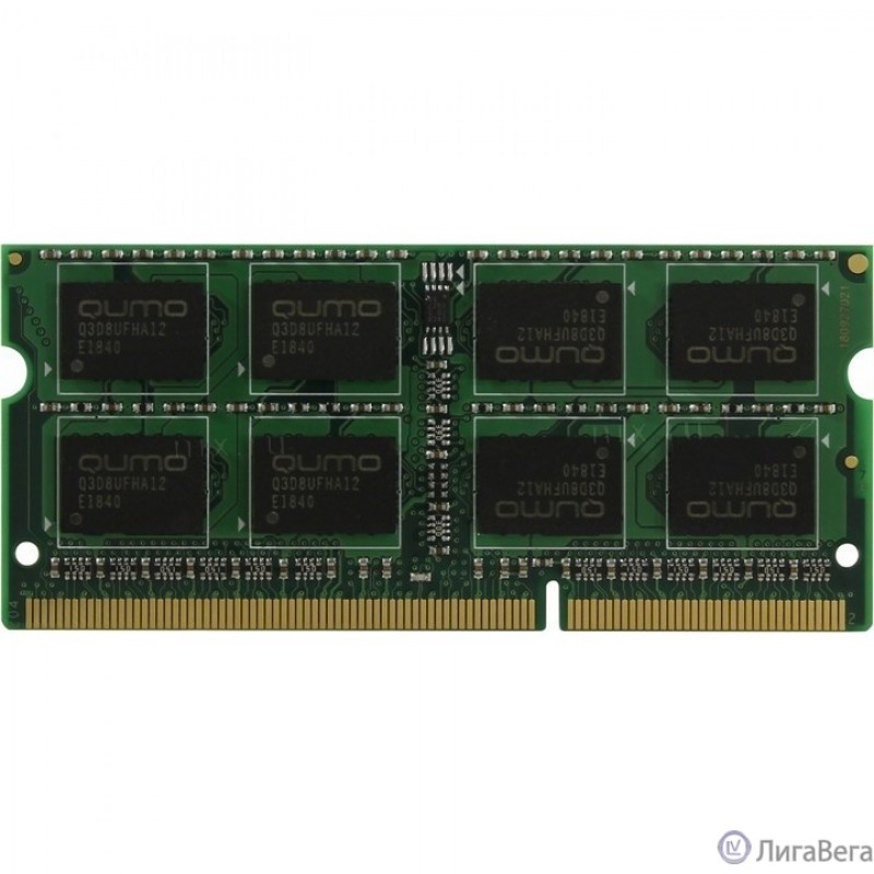 QUMO DDR3 SODIMM 8GB QUM3S-8G1600C11L PC3-12800, 1600MHz, 1.35V OEM/RTL QUMO DDR3 SODIMM 8GB QUM3S-8G1600C11L PC3-12800, 1600MHz, 1.35V OEM/RTL