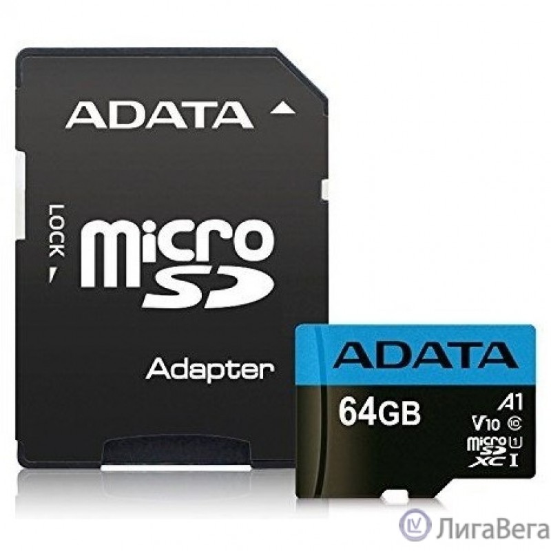 Micro SecureDigital 64Gb A-DATA AUSDX64GUICL10A1-RA1