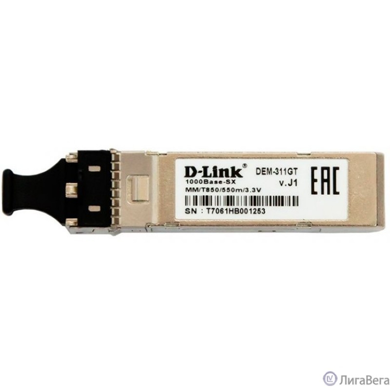 D-Link 311GT/A1A SFP-трансивер с 1 портом 1000Base-SX для многомодового оптического кабеля (до 550 м, разъем Duplex LC) D-Link 311GT/A1A SFP-трансивер с 1 портом 1000Base-SX для многомодового оптического кабеля (до 550 м, разъем Duplex LC)