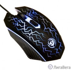 Мышь MGK-08U Dialog Gan-Kata - игровая, 4 кнопки + ролик , 7-ми цветная подсветка, USB, черная            
