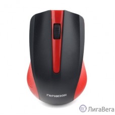 Гарнизон Мышь беспров.  GMW-430R, чип X, красный, 1200 DPI, 2 кн.+ колесо-кнопка, блистер