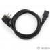 Cablexpert Кабель питания 1.8м, Schuko- C13, 3х1кв.мм, черный, с заземлением, пакет (PC-186-1-1.8M)